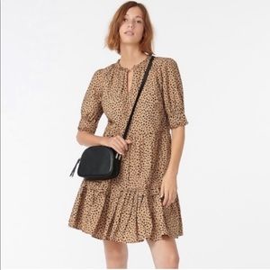 J Crew popover dress-Leopard Dot